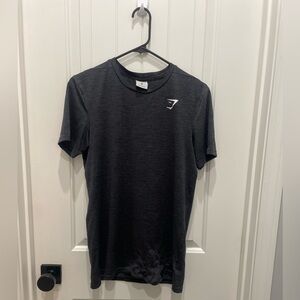 Gymshark Black Short Sleeve Training Tee with White Logo